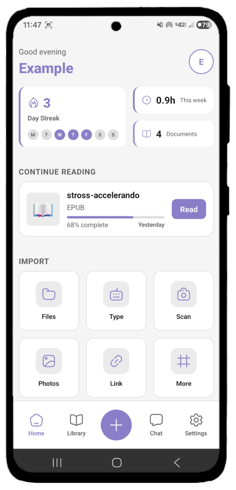 OrganicReader Interface